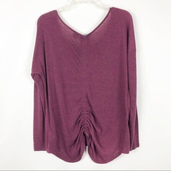 Miss Me Sequined Snake Print Long Sleeve Top Purple Blouse Size M - Picture 8 of 8